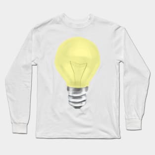 Yellow Lightbulb Long Sleeve T-Shirt